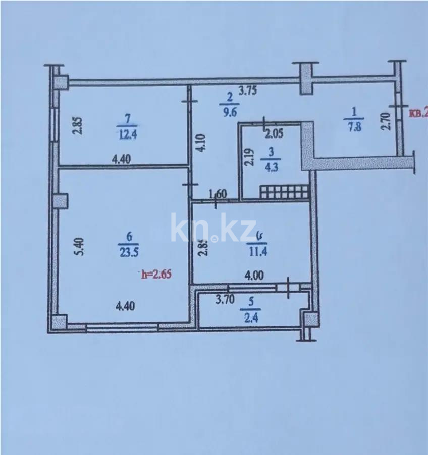 Продажа 2-комнатной квартиры, 71.5 м², мкр-н Шугыла, дом  340/4 - Продажа  двухкомнатных квартир в новостройках Алматы без посредников с фото фото 11 из 11