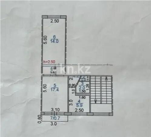 Продажа 2-комнатной квартиры, 45 м² в Караганде - фото 7