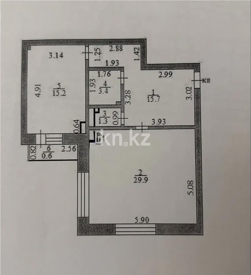 Продажа 1-комнатной квартиры, 66.1 м² - Продажа однокомнатных квартир от собственников в Астане - страница 3 фото 1 из 1