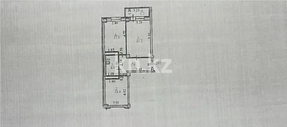 Продажа 2-комнатной квартиры, 55 м² в Астане