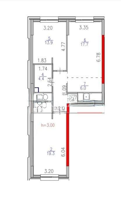 Продажа 2-комнатной квартиры, 75 м², пр. Мангилик Ел, дом  68 - Продажа квартир в новостройках Астаны фото 7 из 7