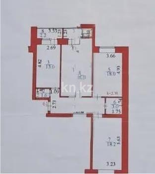 Продажа 3-комнатной квартиры, 87.7 м² - Продажа квартир в кирпичном доме в Астане фото 7 из 7