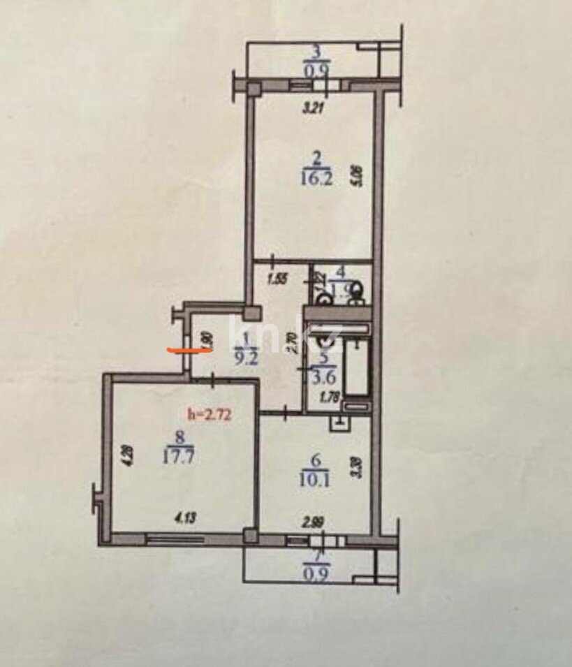 Продажа 2-комнатной квартиры, 61 м² в Алматы - фото 15