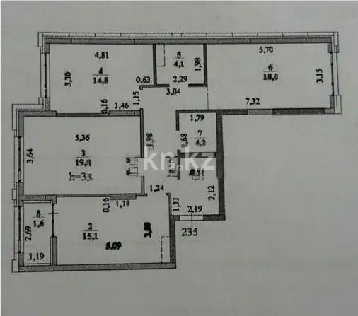 Продажа 3-комнатной квартиры, 90.8 м² - Продажа трехкомнатных квартир в монолитно-каркасном доме в Астане - страница 2 фото 7 из 7