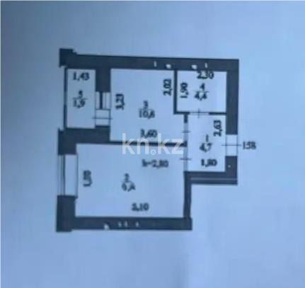 Продажа 1-комнатной квартиры, 39.5 м² в Астане - фото 4