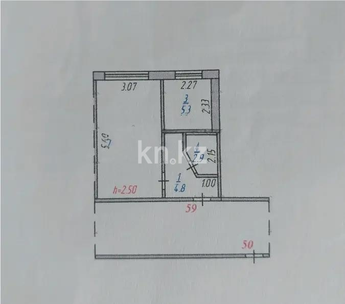 Продажа 1-комнатной квартиры, 30 м² - Продажа квартир в панельном доме в Темиртау - страница 6 фото 3 из 3