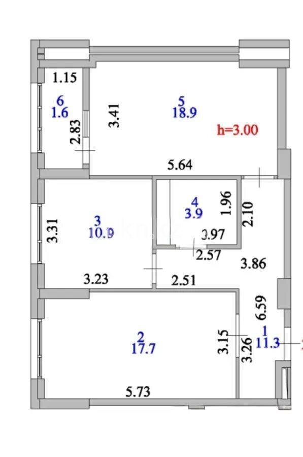 Продажа 2-комнатной квартиры, 65 м² в Астане