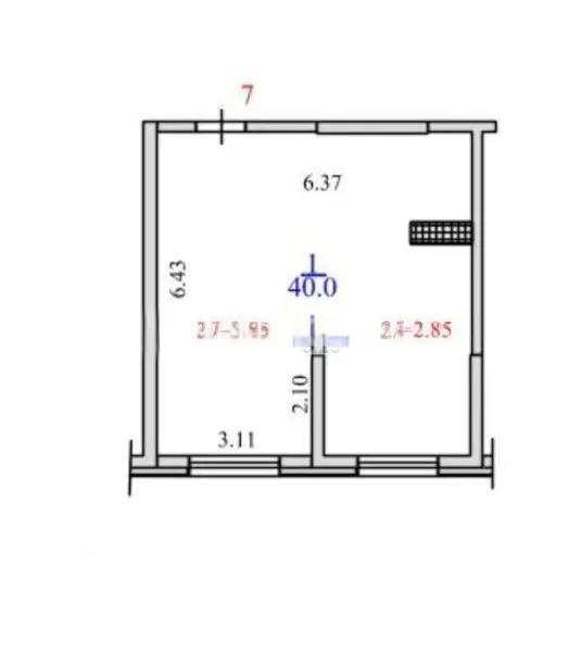 Продажа 1-комнатной квартиры, 40 м², пр. Рыскулова, дом  103/7 стр - Продажа квартир в Алматы фото 1 из 1