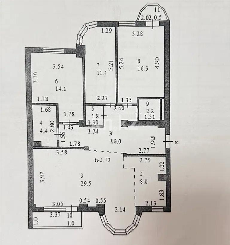 Продажа 4-комнатной квартиры, 105.2 м² - Продажа четырехкомнатных квартир от собственников в Астане - страница 4 фото 9 из 9