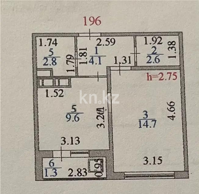 Продажа 1-комнатной квартиры, 35.5 м², ул. Бектурова, дом  4/6 - Продажа домов, коттеджей в Усть-Каменогорске фото 4 из 4