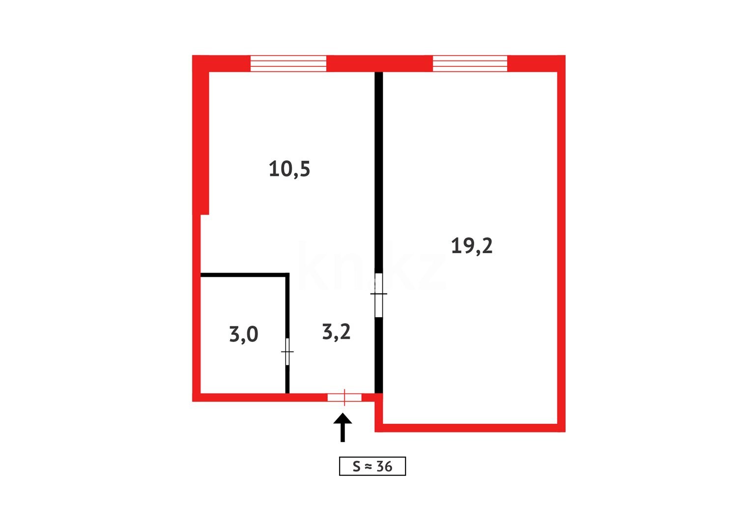 Продажа 1-комнатной квартиры, 35 м² в Темиртау - фото 8