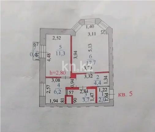 Продажа 2-комнатной квартиры, 46 м² - Продажа квартир в р-не Сарыарка Астаны - страница 3 фото 5 из 5