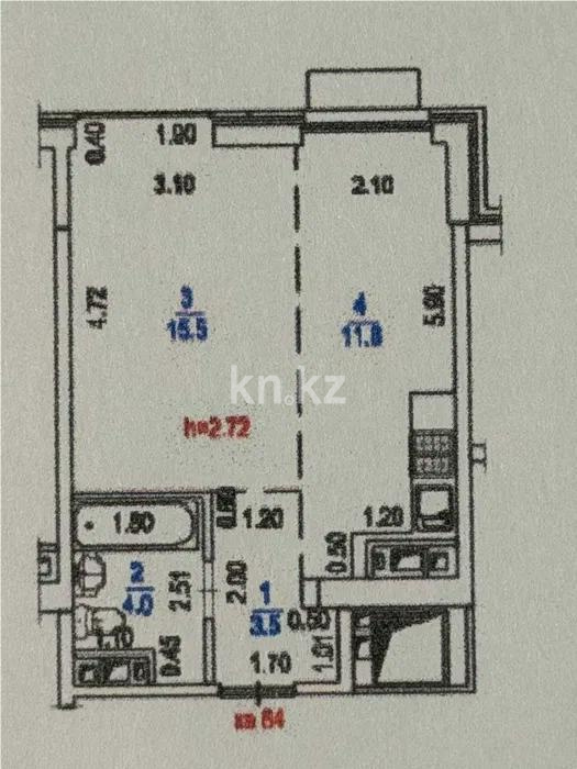 Продажа 1-комнатной квартиры, 35 м², ул. Радостовца, дом  169 - Продажа и аренда недвижимости в Алматы фото 1 из 1