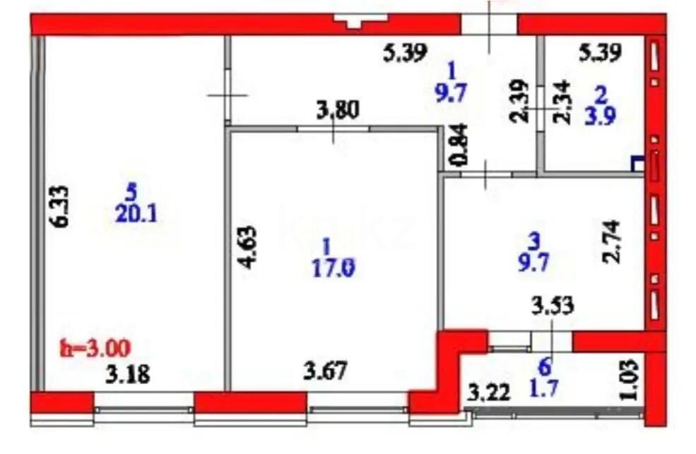 Продажа 2-комнатной квартиры, 63 м² в Астане - фото 4