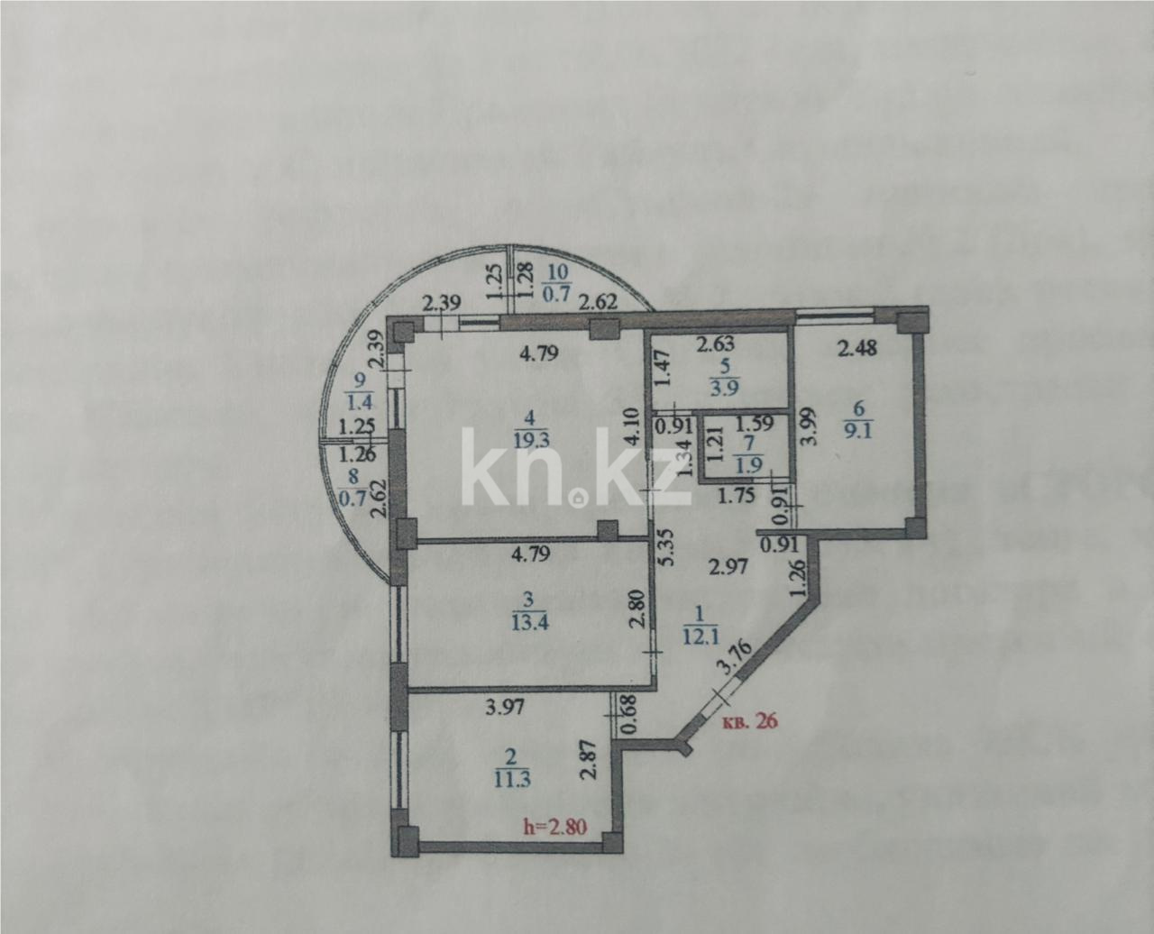 Продажа 3-комнатной квартиры, 75 м² - Продажа земельных участков в Актау фото 13 из 14