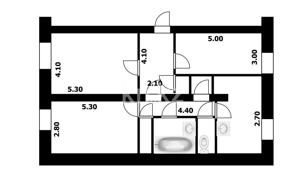 Продажа 3-комнатной квартиры, 85.3 м² - Продажа жилой и коммерческой недвижимости в Усть-Каменогорске фото 15 из 15
