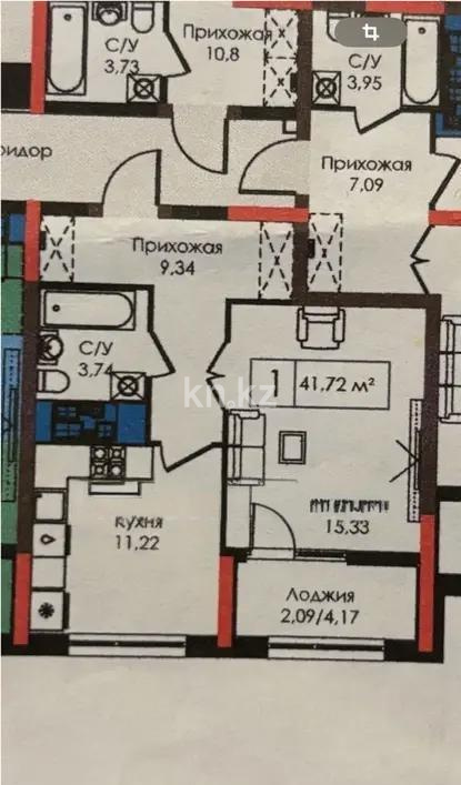 Продажа 1-комнатной квартиры, 42 м², пр. Улы Дала, дом  29 - Продажа квартир в Астане без посредников фото 2 из 2