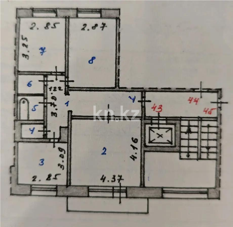 Продажа 3-комнатной квартиры, 65 м² - Продажа трехкомнатных квартир в Казахстане - страница 5 фото 6 из 6