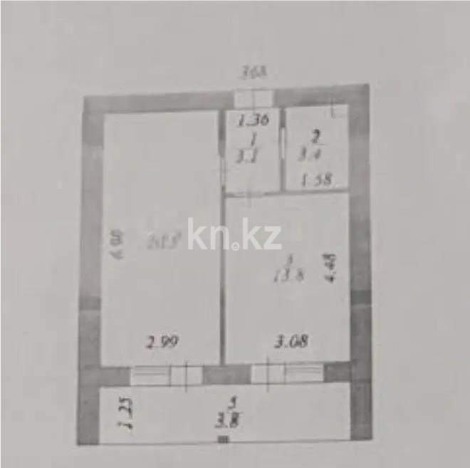 Продажа 1-комнатной квартиры, 45 м² в Астане