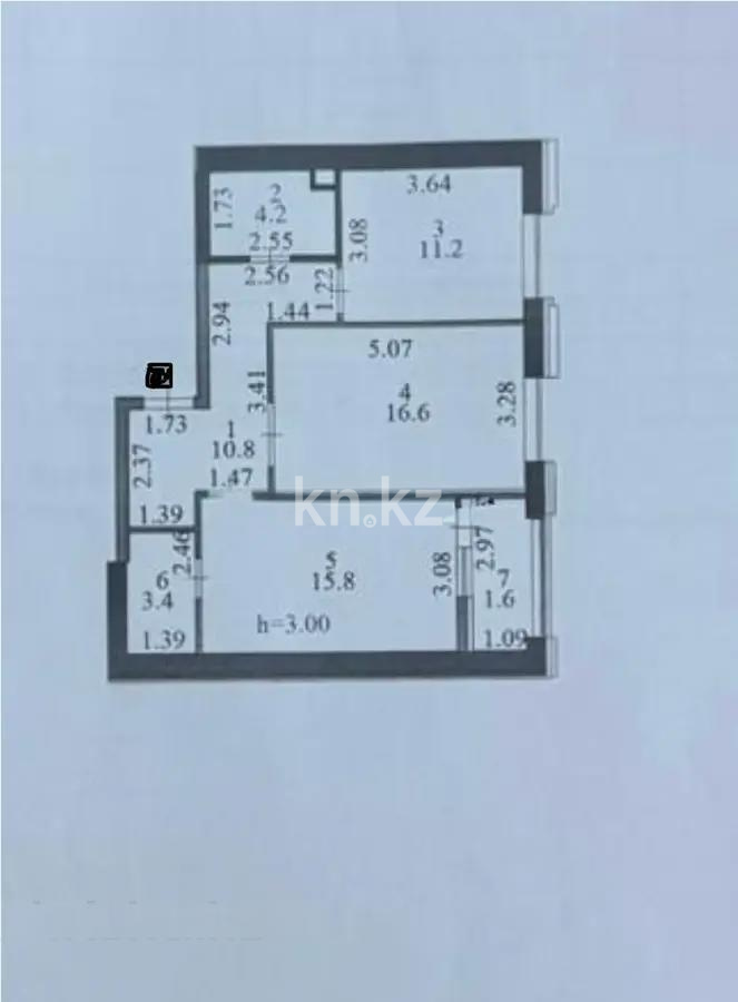 Продажа 2-комнатной квартиры, 63.6 м² - Недвижимость в Казахстане - страница 4 фото 7 из 7