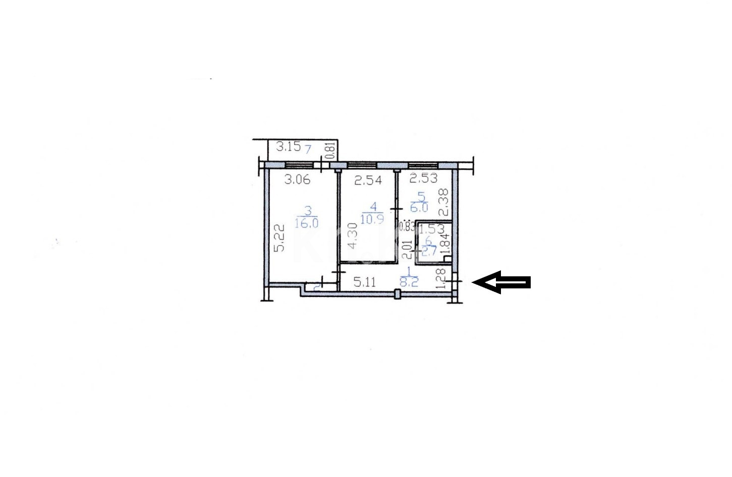 Продажа 2-комнатной квартиры, 45.5 м² в Усть-Каменогорске - фото 16