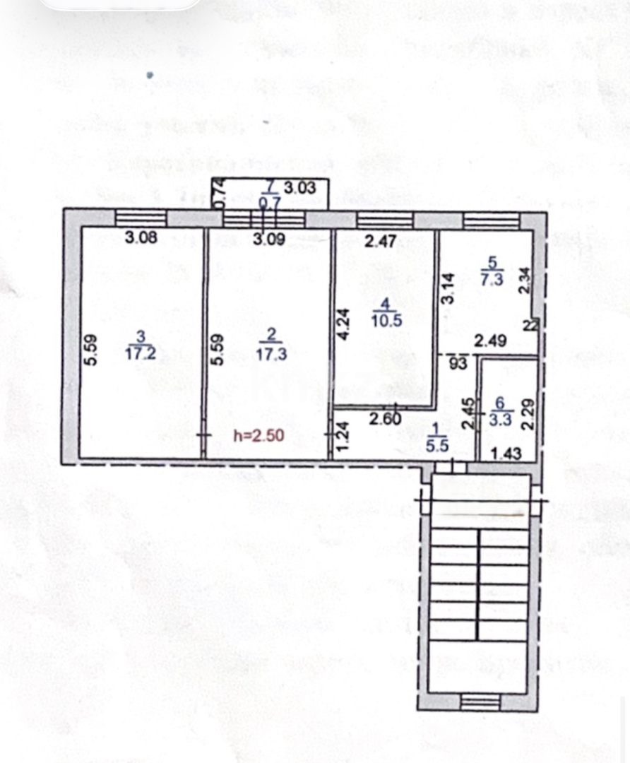 Продажа 3-комнатной квартиры, 61.8 м² - Продажа квартир в районе Юго-Восток в Караганде фото 27 из 31