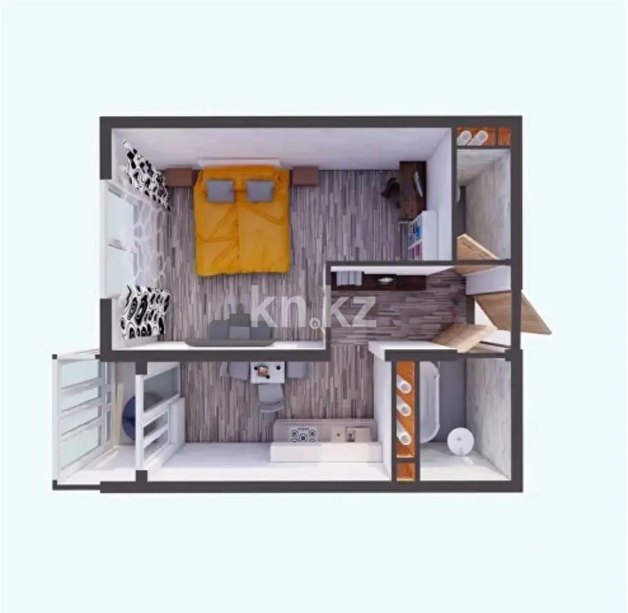 Продажа 1-комнатной квартиры, 41.5 м², ул. Алтын орда, дом  7/1а - Продажа  однокомнатных квартир в новостройках Алматы фото 1 из 1