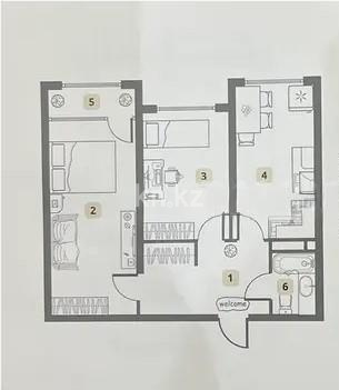 Продажа 2-комнатной квартиры, 64.4 м² в Алматы
