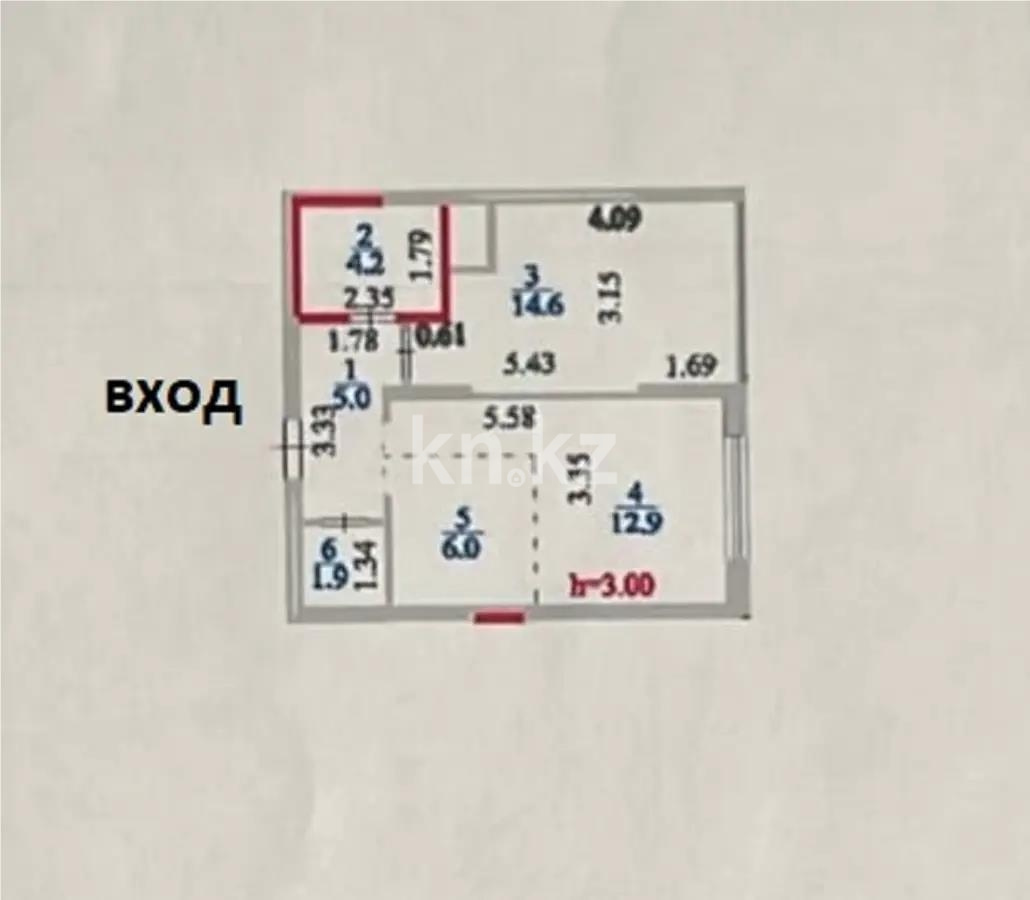 Продажа 2-комнатной квартиры, 46 м² в Астане - фото 4