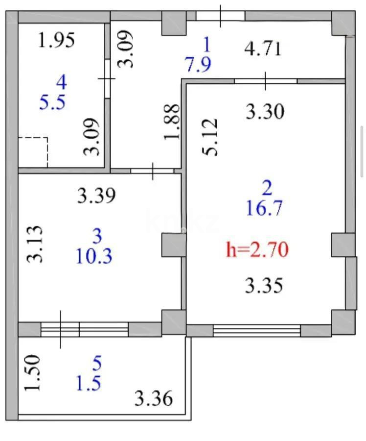 Продажа 1-комнатной квартиры, 42 м², ул. Жургенова, дом  19 - Продажа  однокомнатных квартир в новостройках Астаны с фото фото 1 из 1