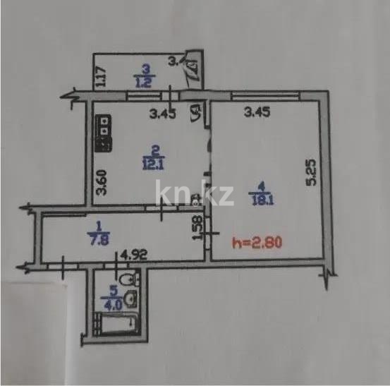 Продажа 1-комнатной квартиры, 46 м² в Алматы - фото 3