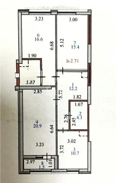 Продажа 3-комнатной квартиры, 86 м² - Продажа  трехкомнатных квартир в новостройках Астаны без посредников фото 6 из 6
