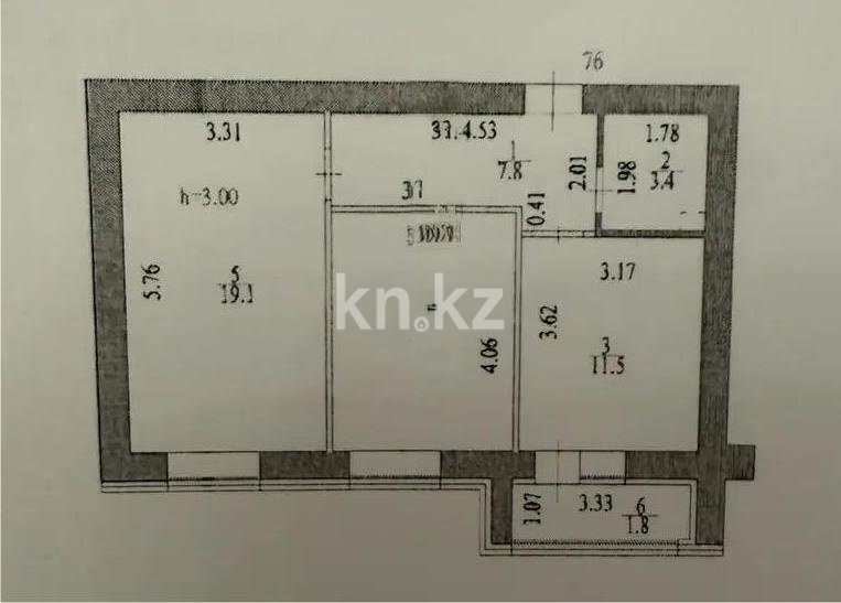 Продажа 2-комнатной квартиры, 58 м² - Продажа квартир от собственников в Астане фото 4 из 4
