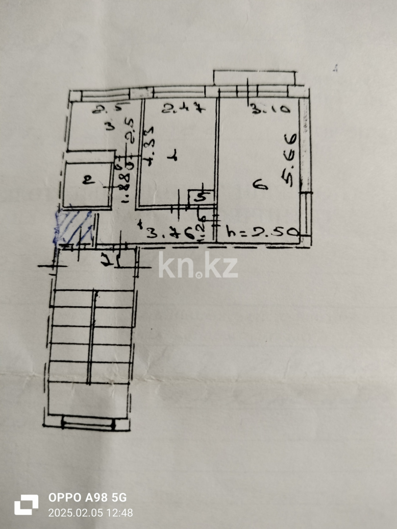Продажа 2-комнатной квартиры, 43 м², пр. Н. Абдирова, дом  50/2 в Караганде - фото 2