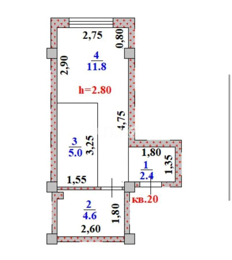 Продажа 1-комнатной квартиры, 24 м², ул. Устирт, дом  5/1 - Продажа  однокомнатных квартир в Алматы без посредников с фото фото 1 из 1
