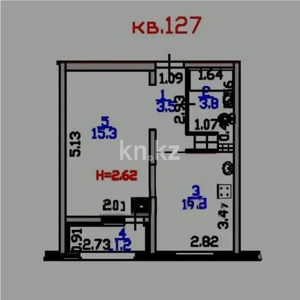Продажа 1-комнатной квартиры, 34 м² - Продажа однокомнатных квартир в Алматы фото 4 из 4
