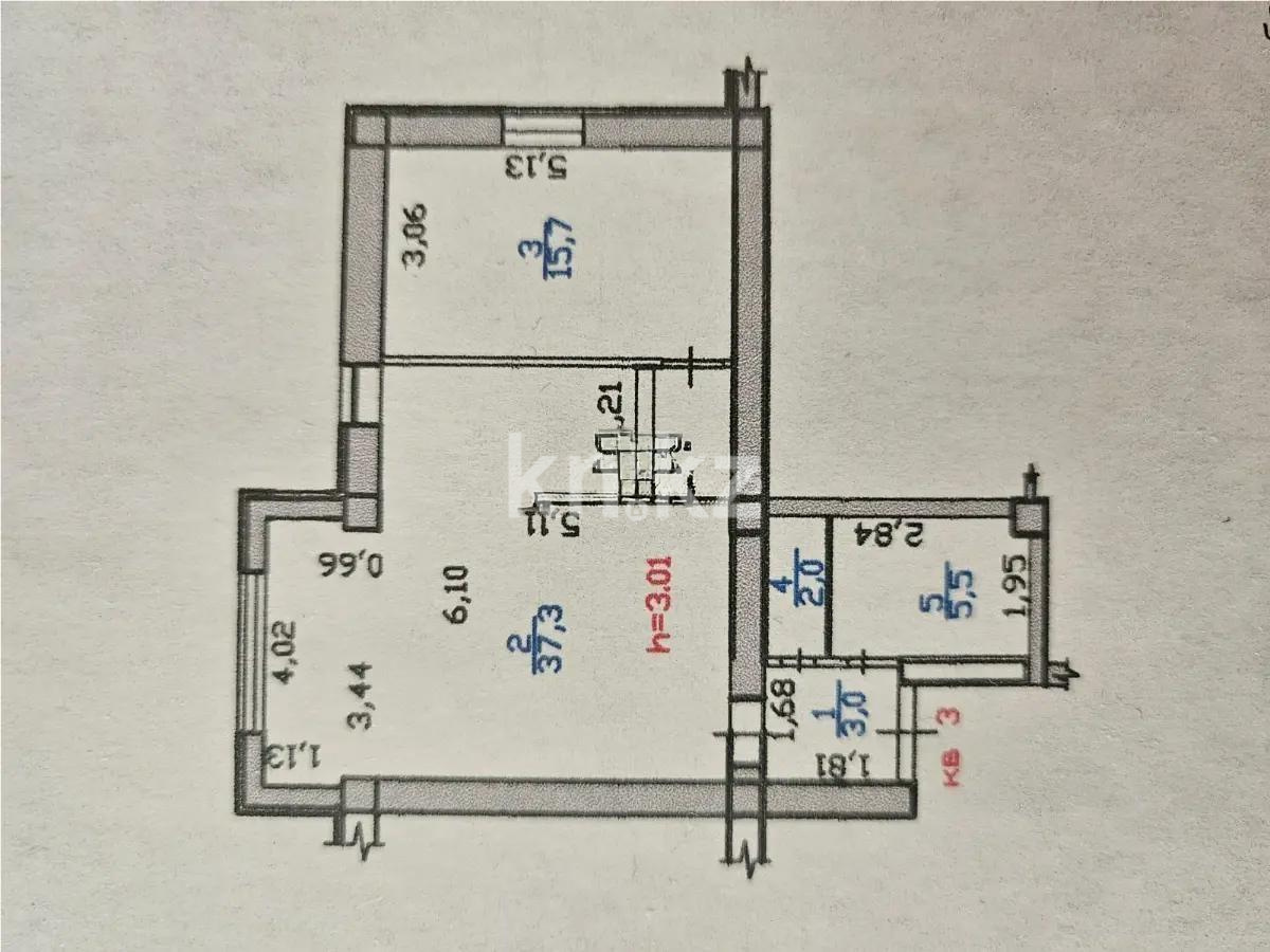 Продажа 2-комнатной квартиры, 63.5 м², пр. Гагарина, дом  133/1 - Продажа  двухкомнатных квартир в новостройках Алматы с фото фото 5 из 5
