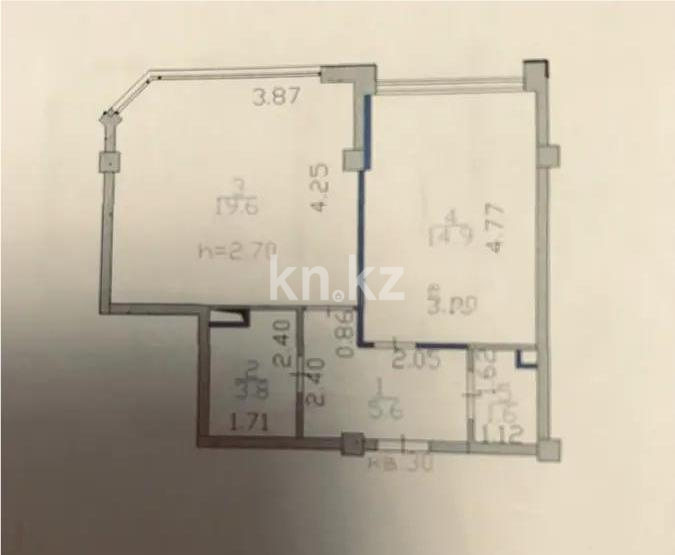 Продажа 1-комнатной квартиры, 45 м² - Продажа однокомнатных квартир от собственников в Астане - страница 3 фото 1 из 2