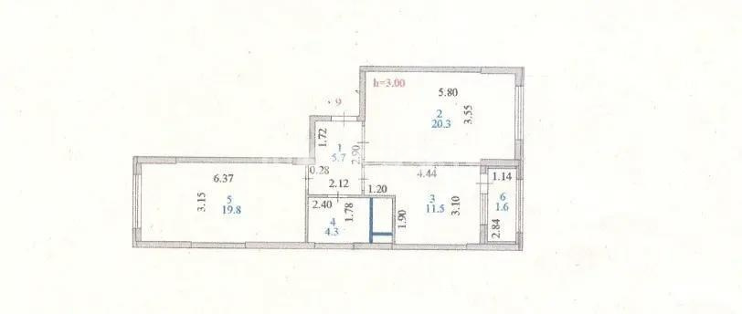 Продажа 2-комнатной квартиры, 63.2 м² - Продажа  двухкомнатных квартир в новостройках Астаны фото 6 из 6