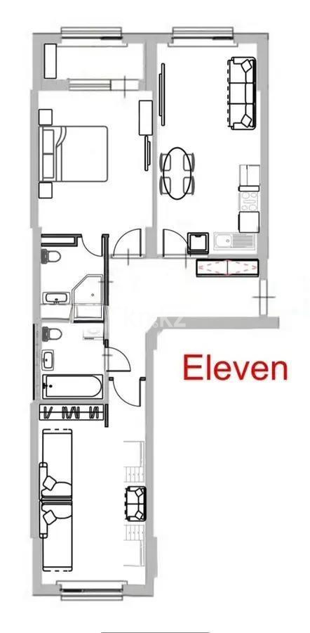 Продажа 3-комнатной квартиры, 66.5 м², ул. Култегин, дом  4а - Продажа  трехкомнатных квартир в Астане без посредников фото 1 из 1