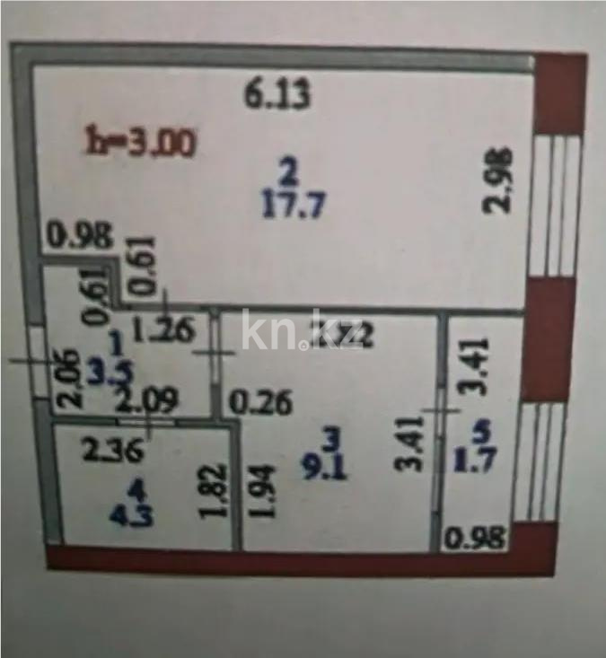 Продажа 1-комнатной квартиры, 37 м², ул. Е-15, дом  13 в Астане