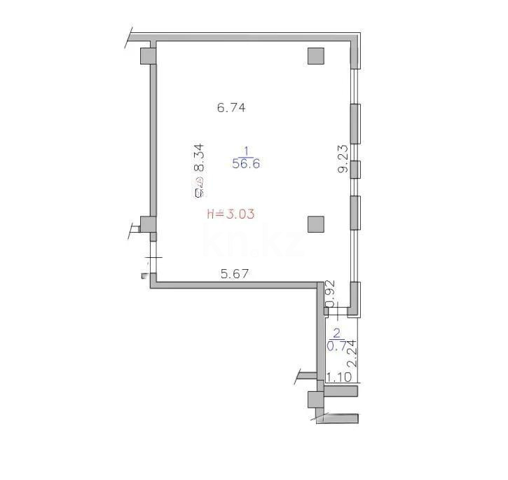 Продажа 2-комнатной квартиры, 57 м², ул. Головацкого, дом  65 - Продажа  двухкомнатных квартир в Алматы без посредников с фото фото 3 из 3