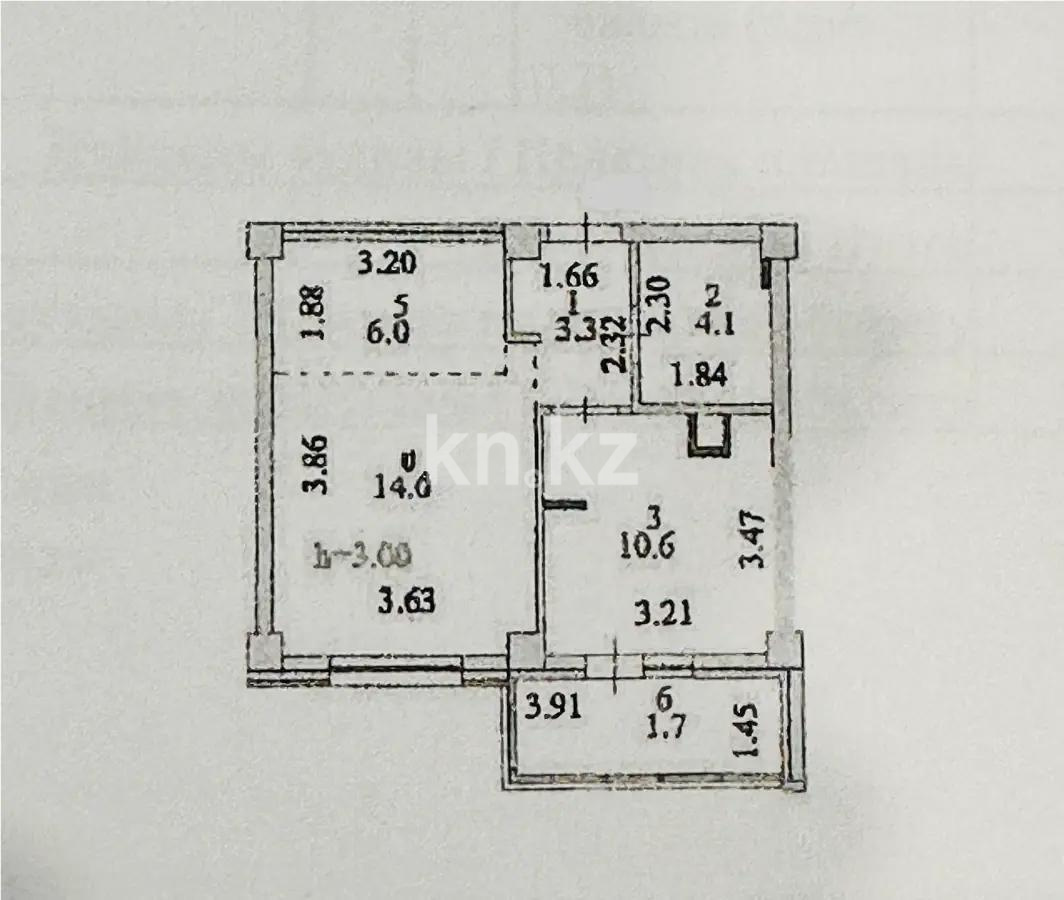 Продажа 2-комнатной квартиры, 40 м², пр. Кошкарбаева, дом  13 - Продажа  двухкомнатных квартир в Астане без посредников с фото фото 1 из 1