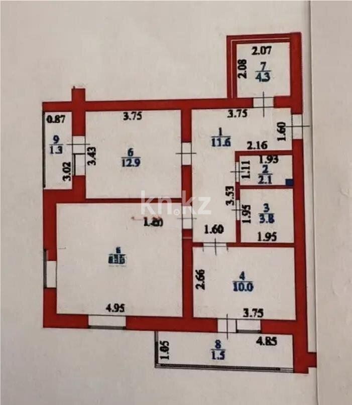 Продажа 2-комнатной квартиры, 69 м² в Астане - фото 3