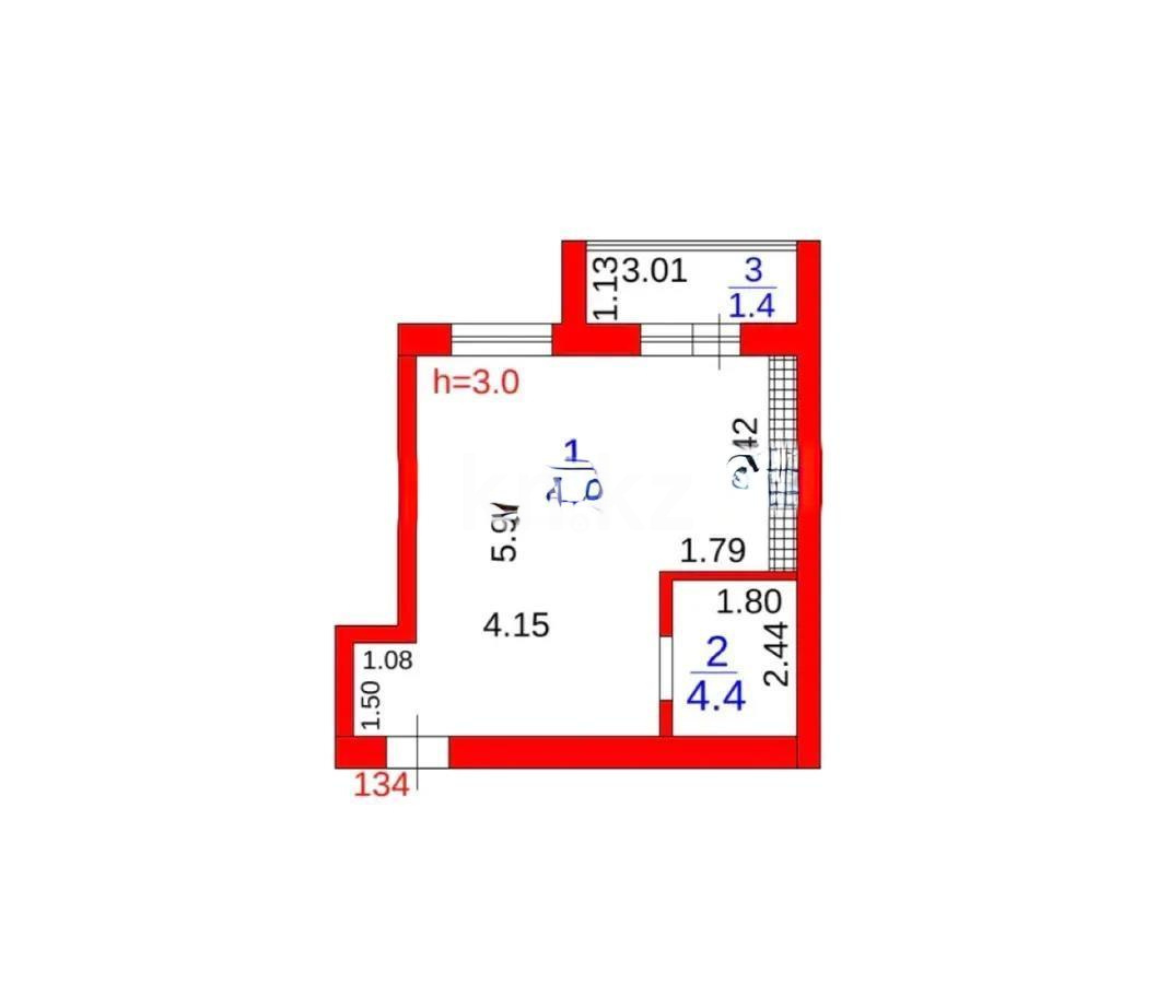 Продажа 1-комнатной квартиры, 38 м², 137 учетный квартал, дом  343 - Продажа квартир в Караганде без посредников с фото фото 1 из 1