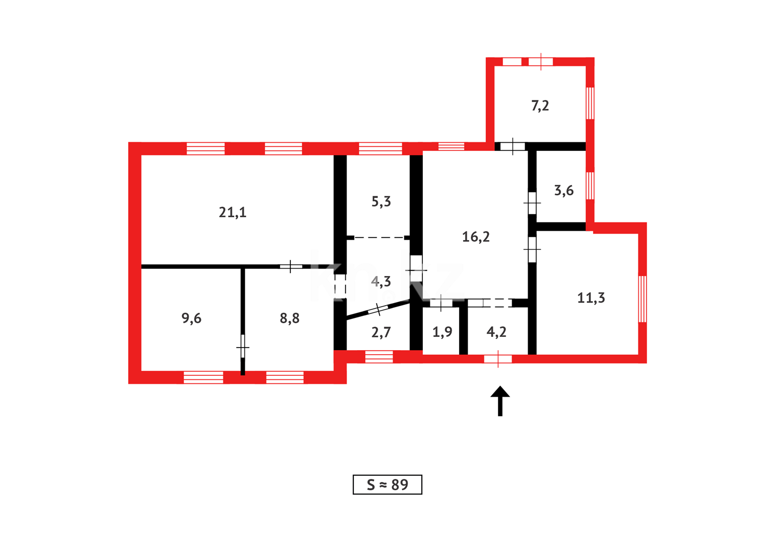 Продажа 4-комнатного дома, 89 м² в Темиртау - фото 19
