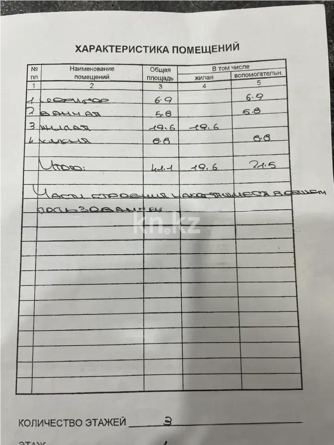 Продажа 1-комнатной квартиры, 41 м², ул. Кемеровская, дом  36 - Продажа  однокомнатных квартир в Караганде фото 2 из 2