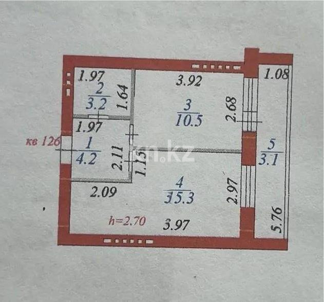 Продажа 2-комнатной квартиры, 36 м² - Продажа двухкомнатных квартир в Астане - страница 29 фото 5 из 5