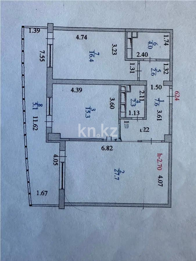 Продажа 2-комнатной квартиры, 81 м², ул. Айтматова, дом  36 - Продажа  двухкомнатных квартир в новостройках Астаны без посредников фото 1 из 1