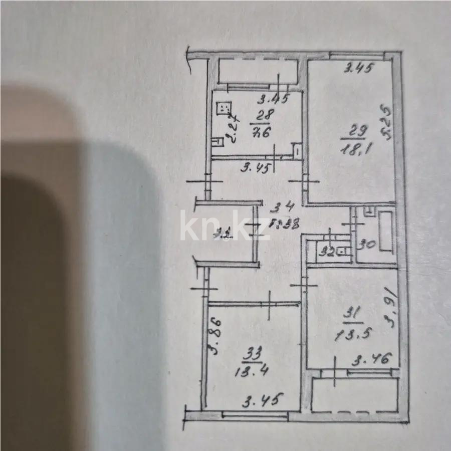 Продажа 3-комнатной квартиры, 72.4 м², ул. Аносова, дом  133 в Алматы - фото 6